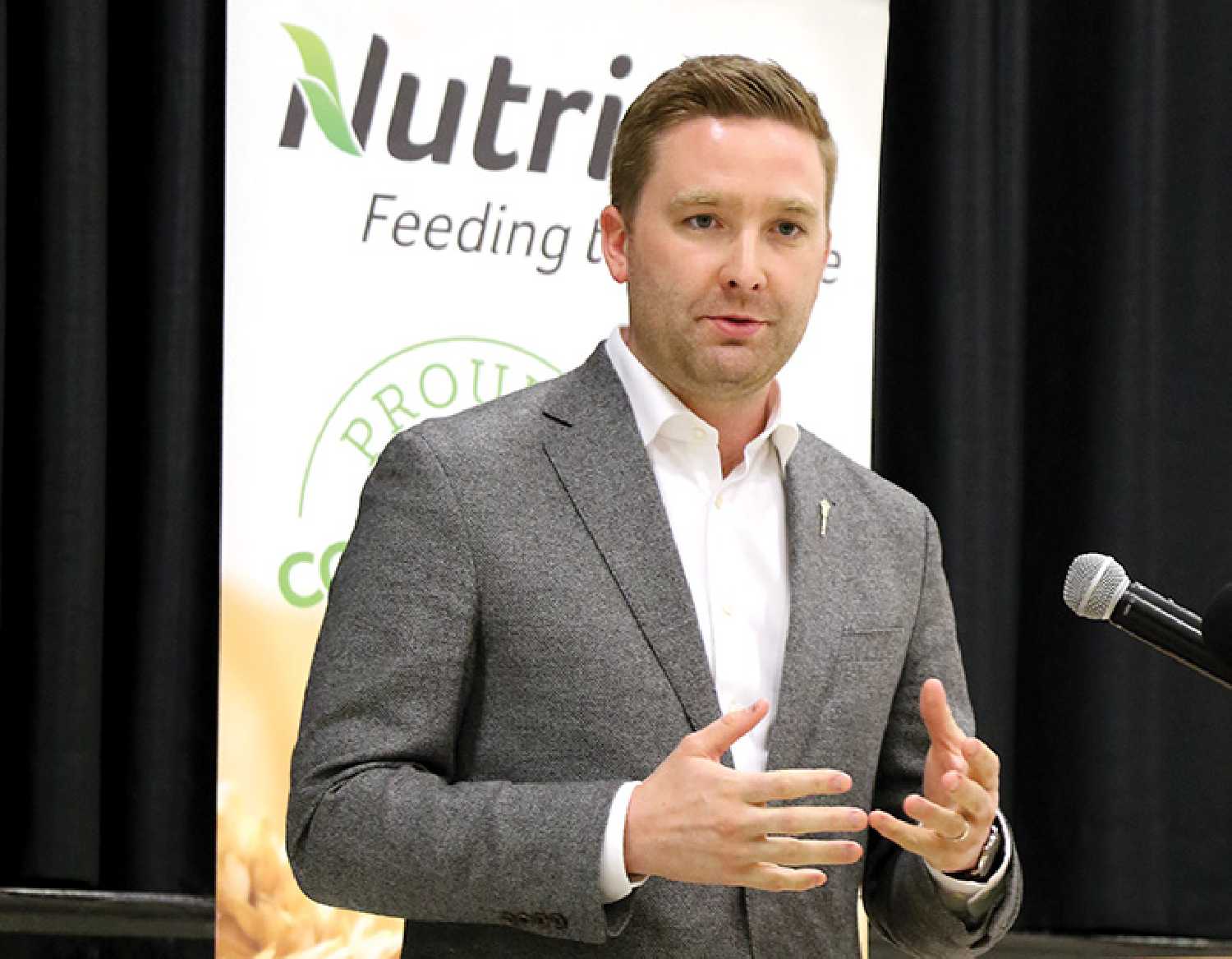Saskatchewan Education Minister Jeremy Cockrill, speaking in Moosomin last year when he was Highways Minister. The World-Spectator spoke with Cockrill last week about the labor dispute with the Saskatchewan Teachers’ Federation and what it will take to find common ground between the province and the teachers.
